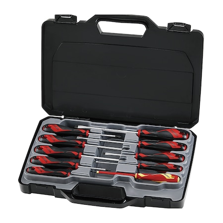 Teng Tools MD910N - 10 Piece Screwdriver Set (Flat, PH, PZ) MD910N